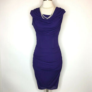 Derek Lam Ruched Structured Sheath Dress